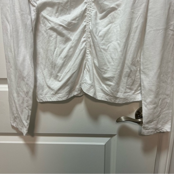 LOFT Women's Classic White Long Sleeve Top - Picture 2 of 9